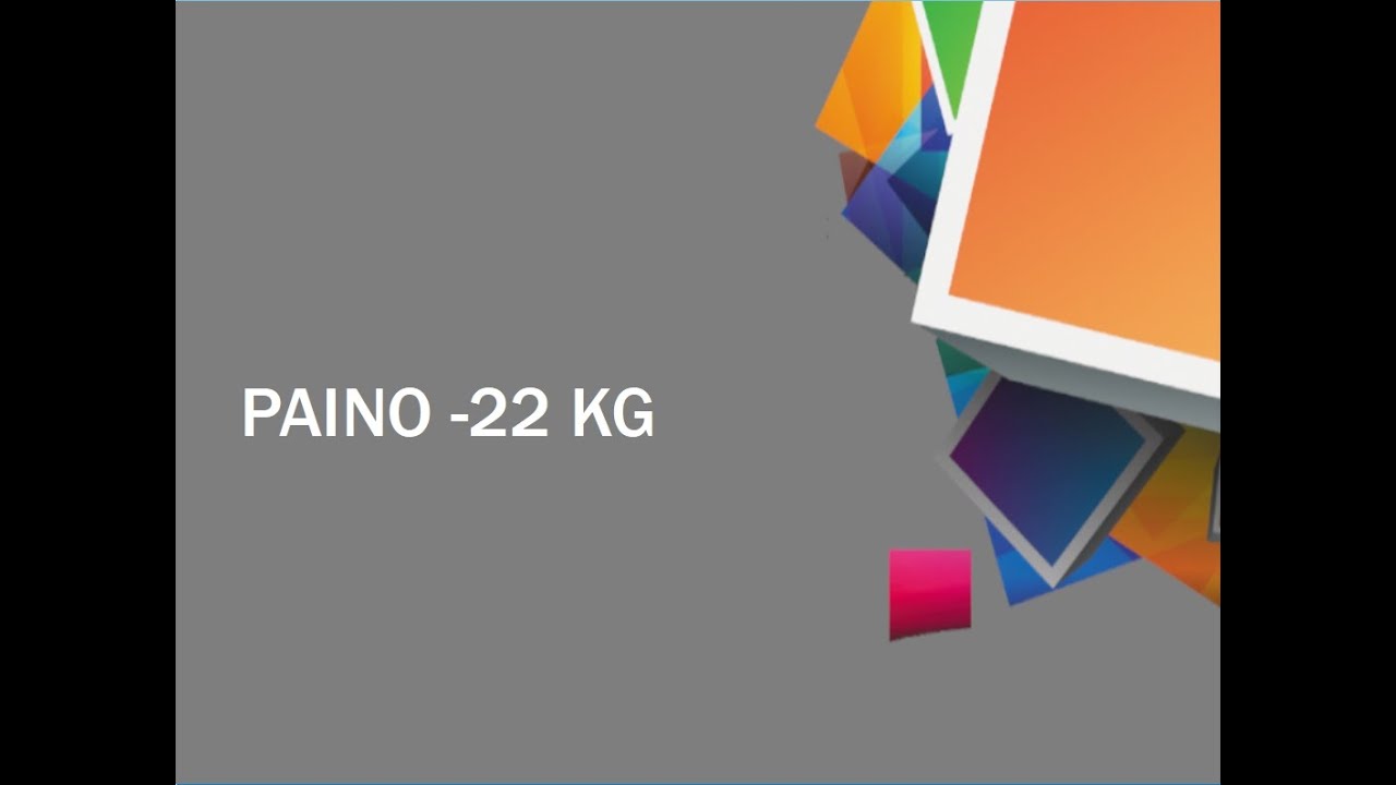 Paino -22 kg lihasmassa s&auml;ilytt&auml;en