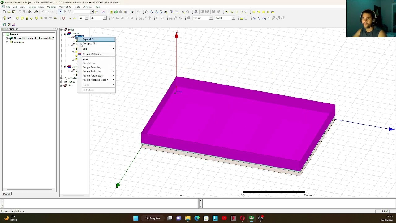 Experimento 2 Teórico-Simulado: Modelagem e simulação de capacitores no  Ansoft Maxwell v14