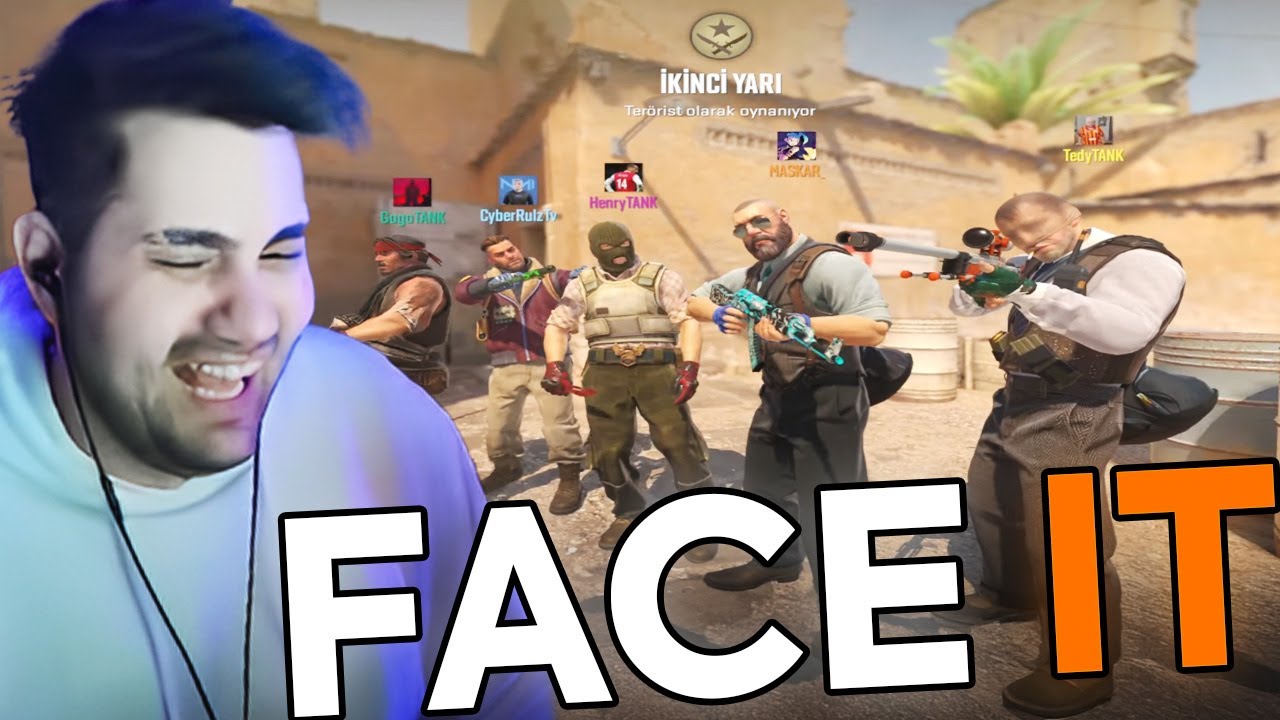 @GogoKesit  YAYINDA MEKİPLE CS 2 FACE IT OYNUYOR | w/@CyberRulzTv