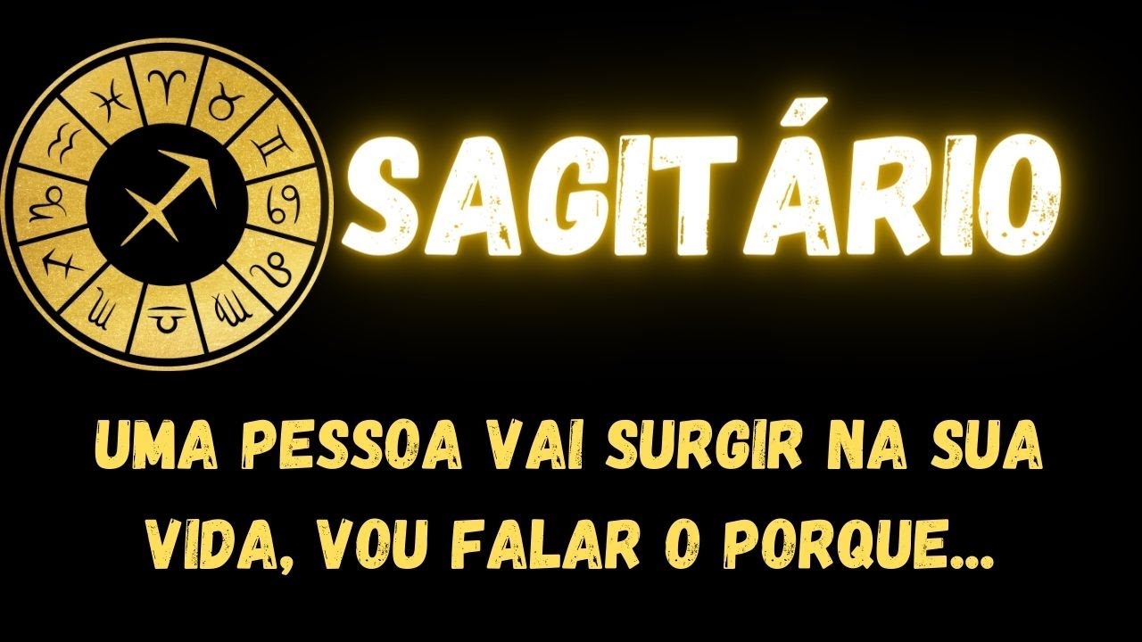 ♐️SAGITÁRIO😮 UMA PESSOA VAI SURGIR NA SUA VIDA, VOU FALAR O PORQUE...