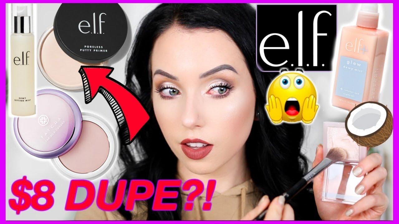 NEW e.l.f Cosmetics Makeup! TATCHA SILK CANVAS PRIMER DUPE?! FIRST IMPRESSIONS