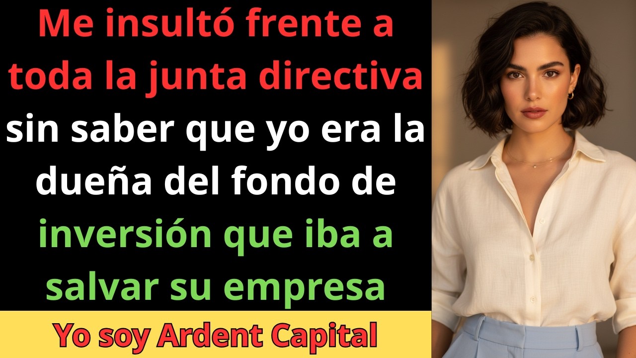 Me humilló en la junta sin saber que YO era el inversor de 85 millones