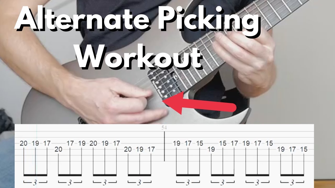Alternate Picking String Changes Workout (With Tabs)