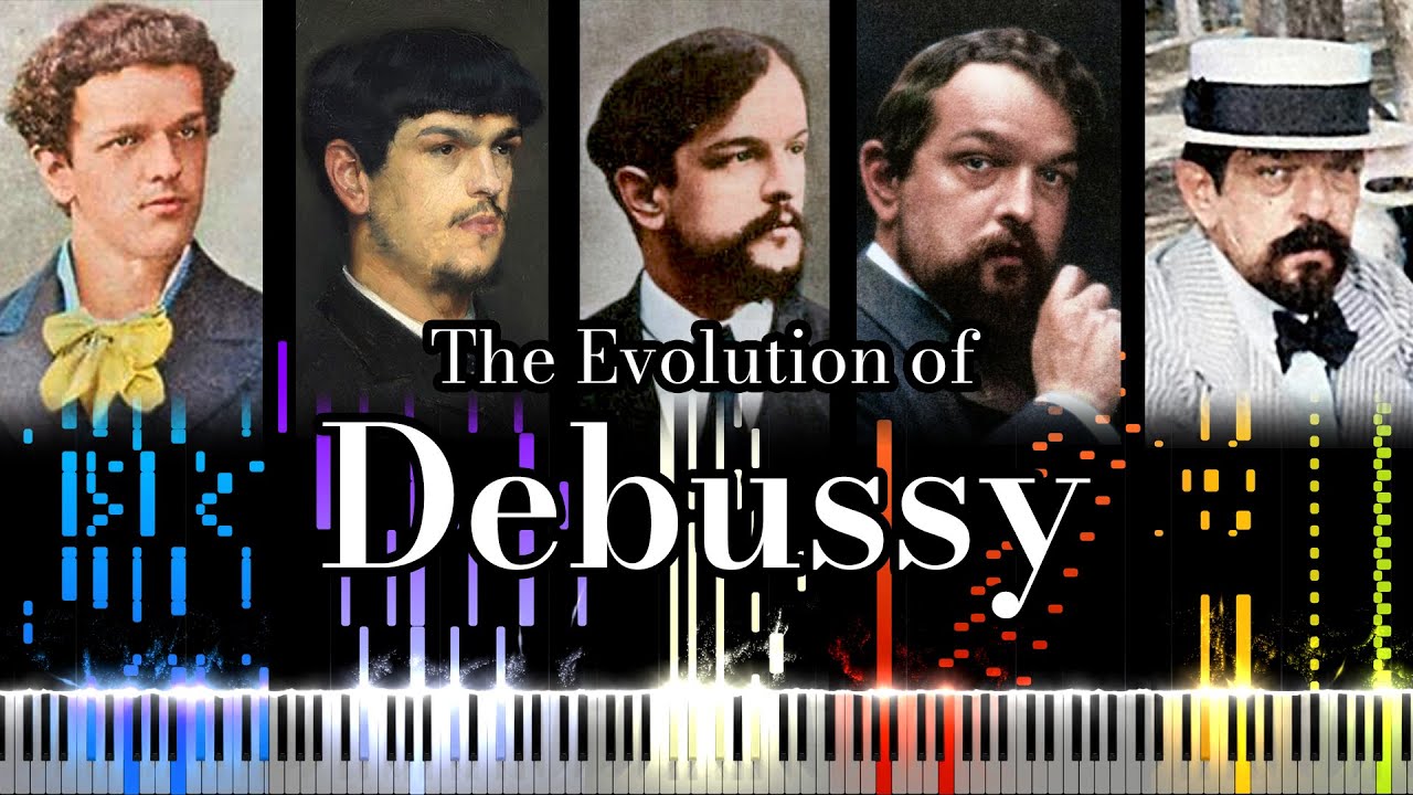 The Evolution of Debussy's Music (From 17 to 54 Years Old)