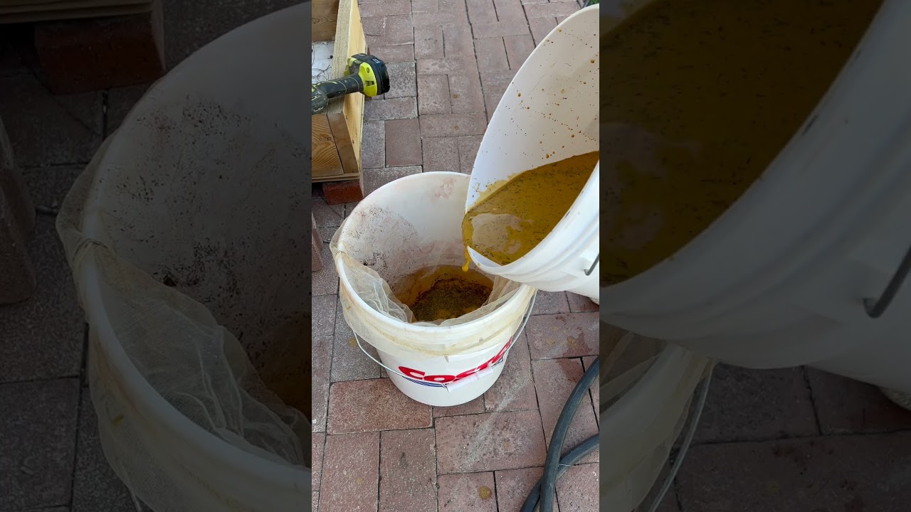 Processing Yellow Clay For #pottery Slip