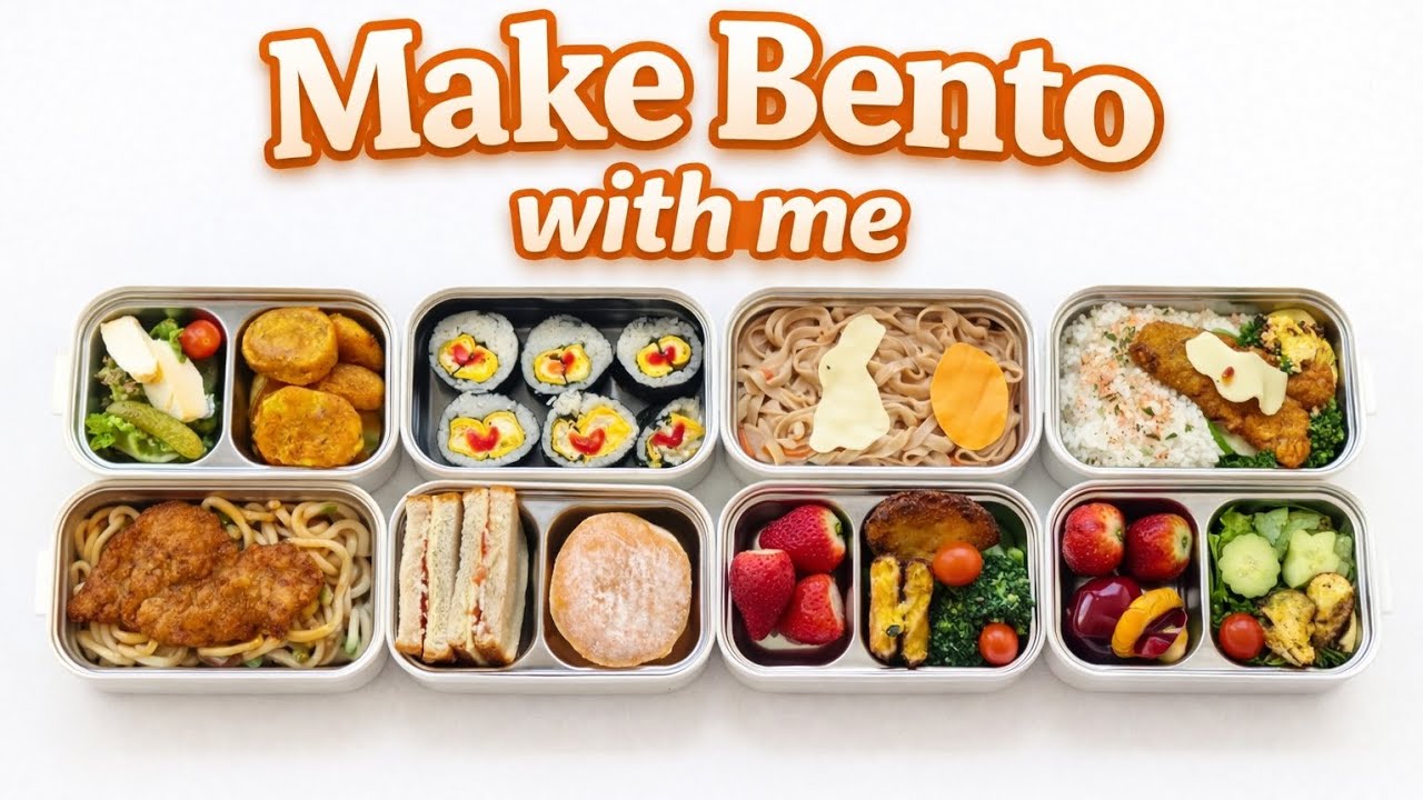 Make Bento with me 🐰🐇 Top of the week 🍱🌸 #asmr #food #viral #cooking #弁当 #bento #bentobox 