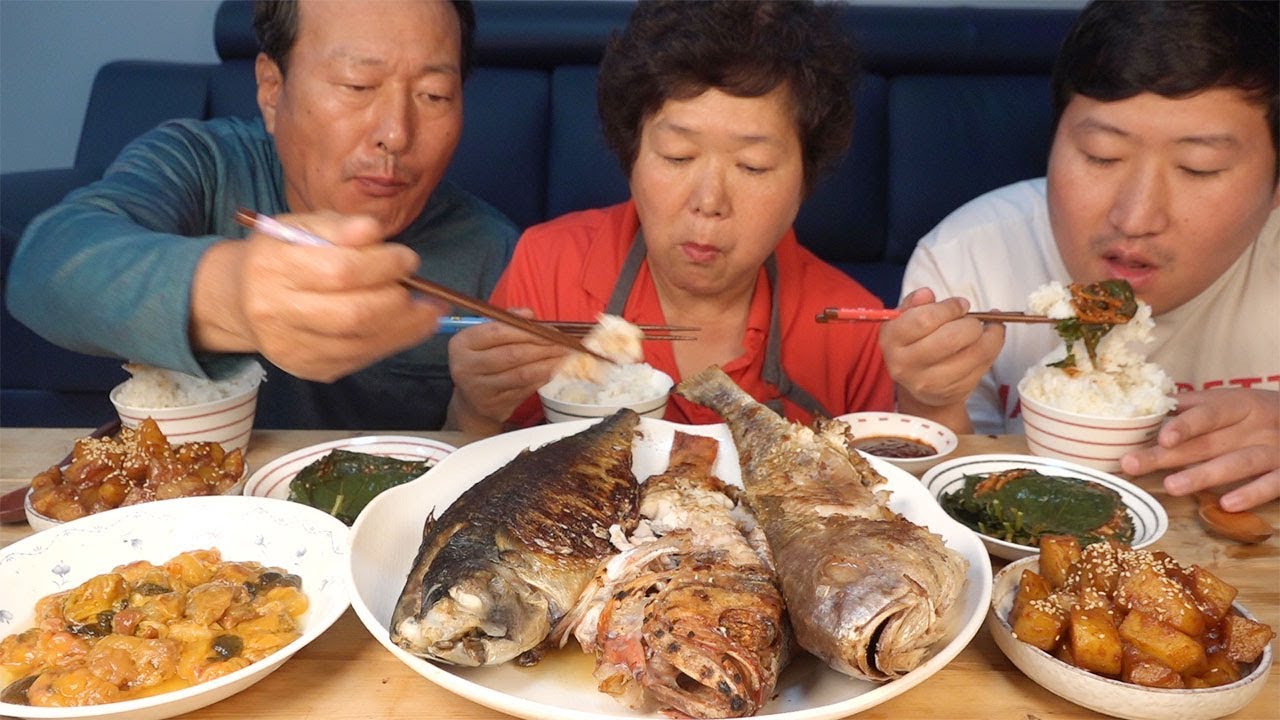 각종 생선 구이에 멍게까지~ [[조기,열기,고등어구이]] 요리&먹방!! - Mukbang eating show