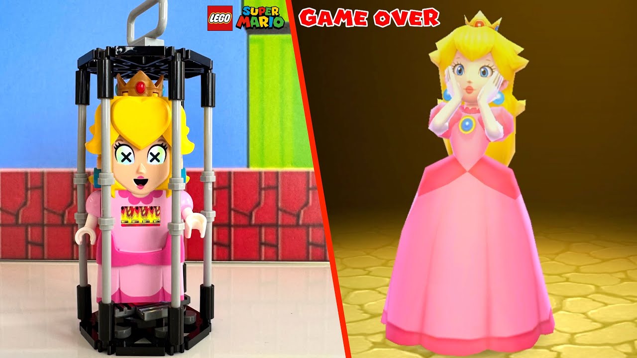 Сможет ли Марио спасти Пич из темного замка Боузера? - Lego Super Mario World Story