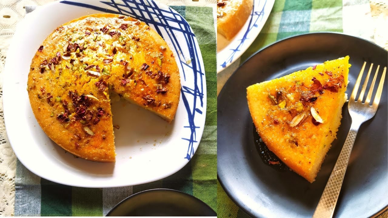 Rose almond Cake (Eggless version)