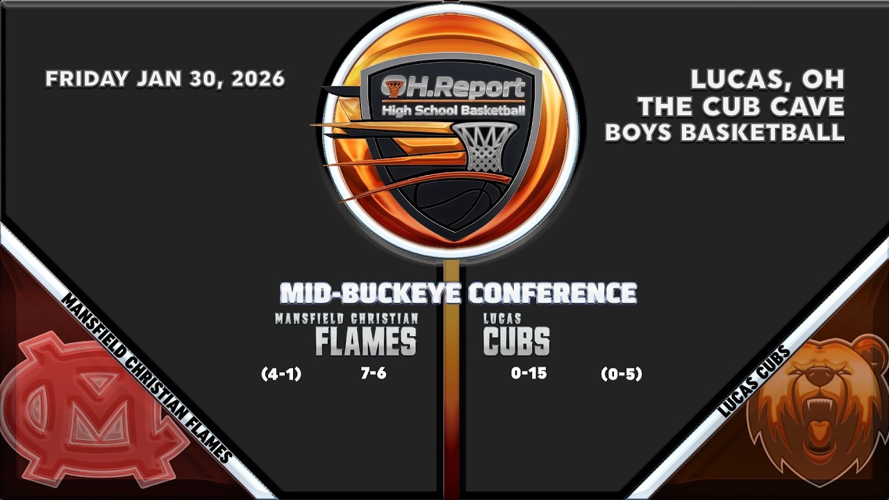 Mansfield Christan (7-6) vs Lucas (0-15) - Boys Mid-Buckeye Basketball