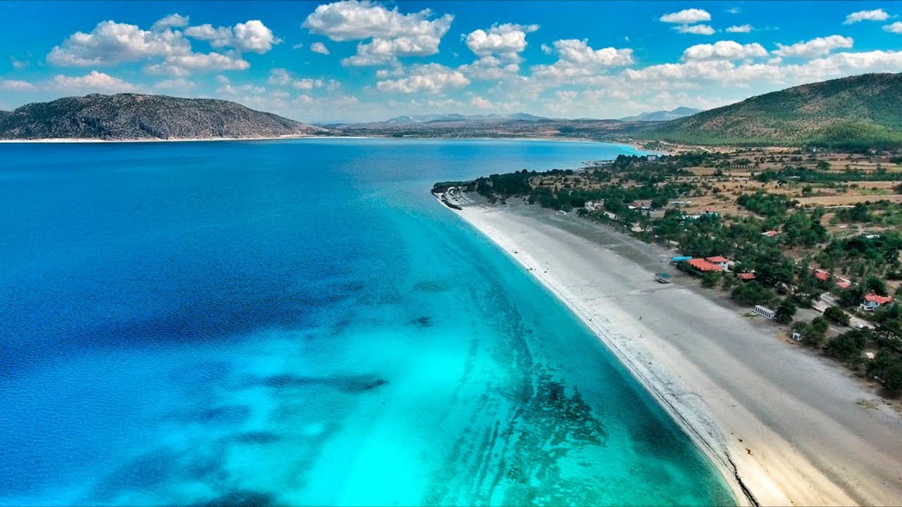Salda Gölü (Maldivler) Yeşilova - Burdur - Turkey 4K DJI Çekim - Salda Lake Drone Footage