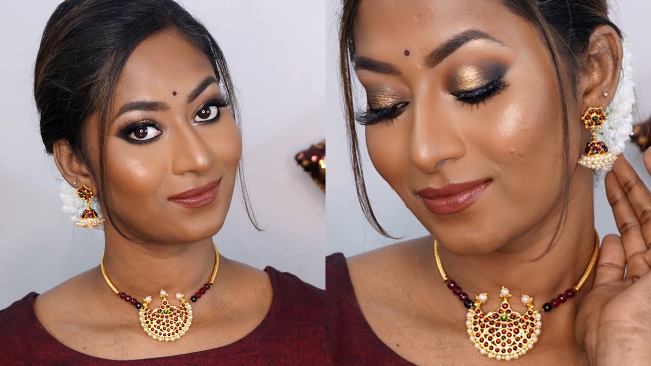 INDIAN SMOKEY GLAM FESTIVE Makeup look ✨