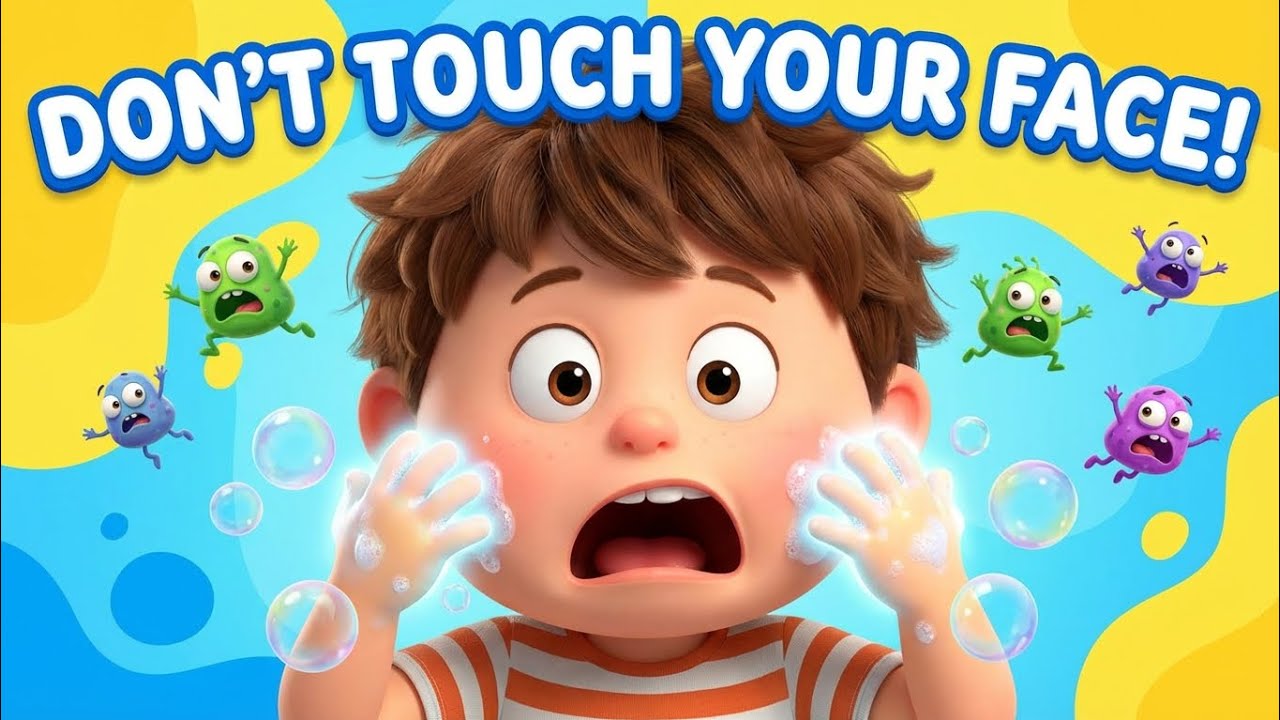 Don’t Touch Your Face! 😄🖐️ Kids Germ Song That Teaches Healthy Habits FAST!