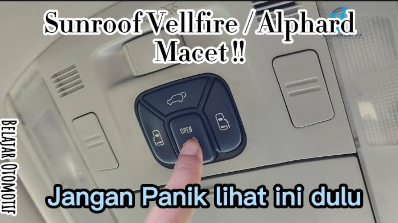 Часто жалуются на то, что люк на крыше Toyota Vellfire и Alphard застревает.