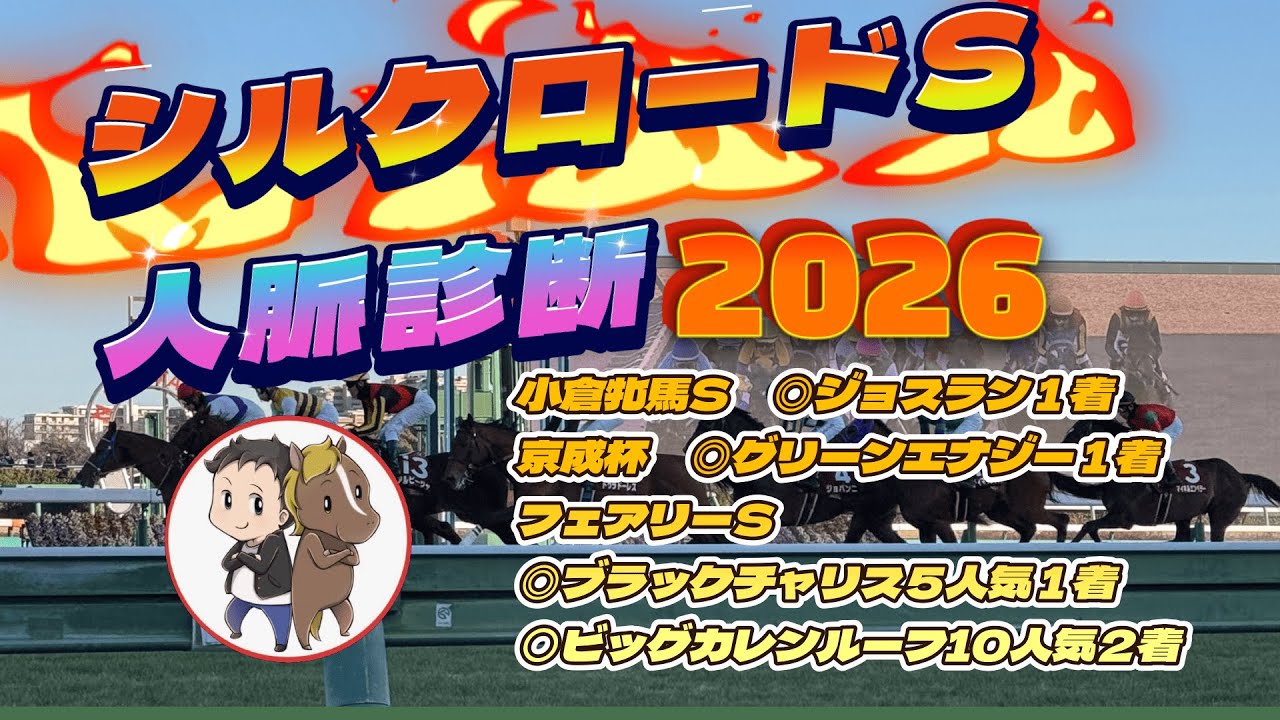 シルクロード2026人脈診断【4週連続の本命好走へ！人とローテーションから今回ヤリの激熱な１頭はコレ】