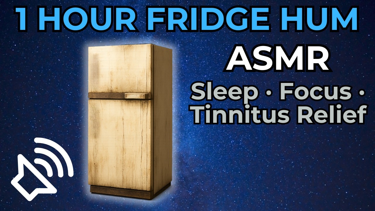 Rusty Fridge Hum (1 HOUR) ❄️ Vintage White Noise for Sleep