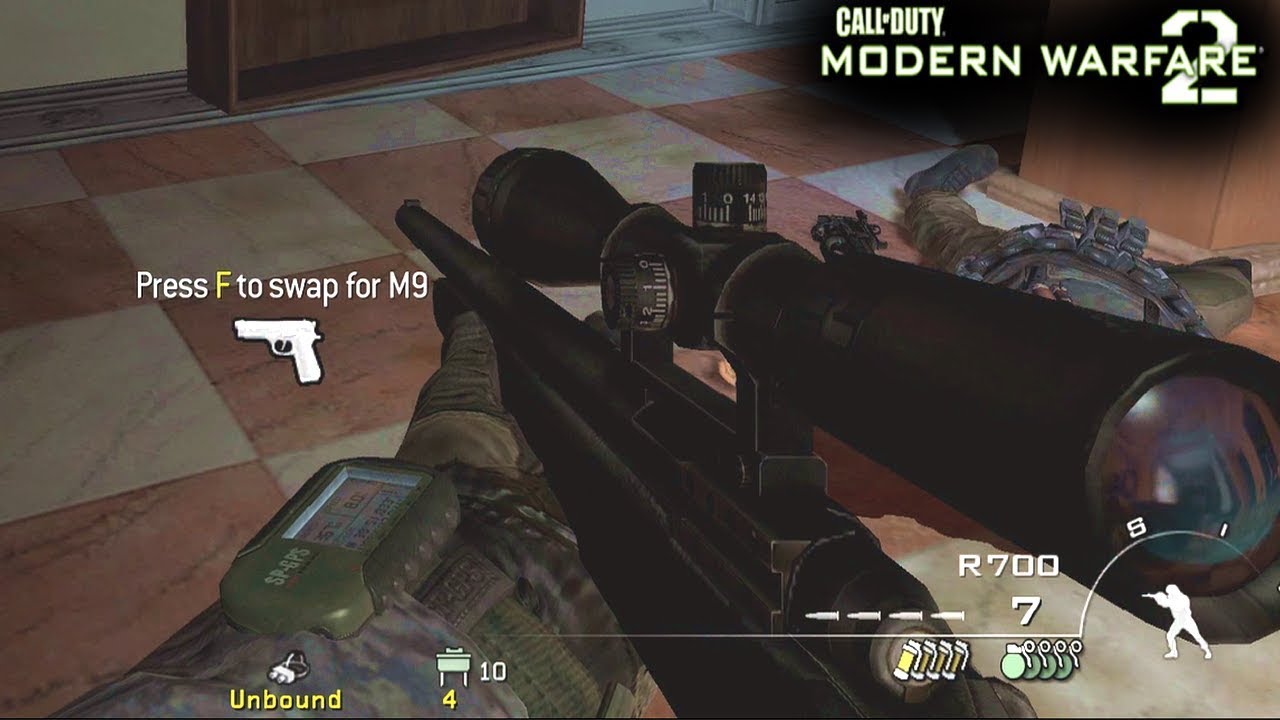 Modern Warfare 2 Gameplay - Secret R700 Unreleased Weapon Modern Warfare 2 Gameplay