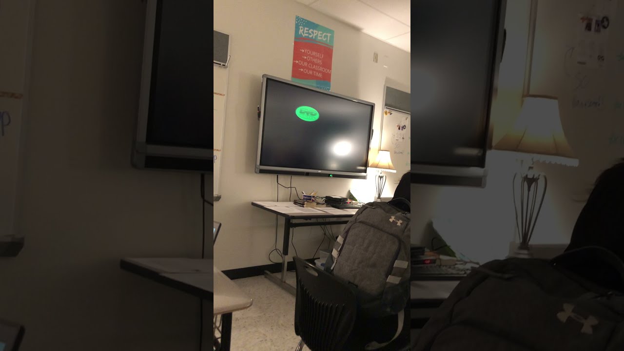 Me and my classmates wait for the DVD logo to hit the corner (actually hits lol)
