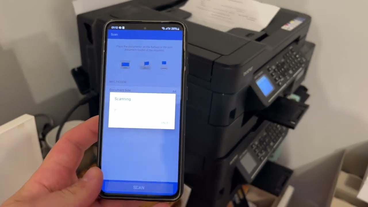 How to connect to WiFi Bother MFC-T920 iprint&scan app
