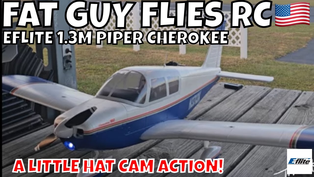 E-FLITE PIPER CHEROKEE 1.3m HATCAM ACTION от FGFRC #авиация #радиоуправляемыемодели #толстый