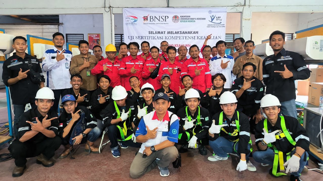 uji kompetensi BNSP level 3 dan 4 teknisi AC RAC dan VRV APITU DPD Kalsel bersama LSP TPTU Juni 2024