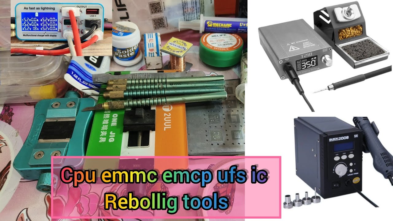 How to CPU EMMC IC rebol tools | ic reballing all tools