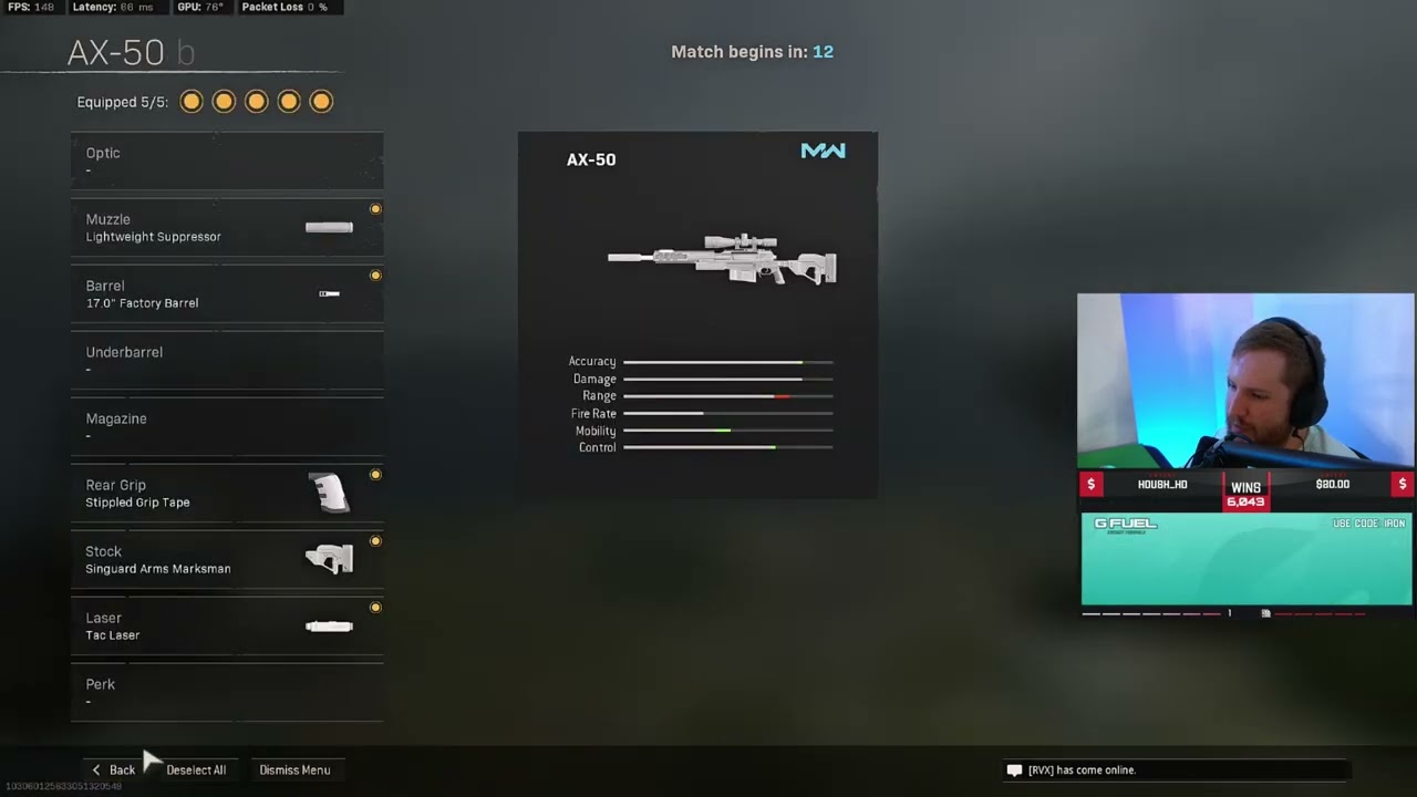 IRON EXPLAINS BEST AX50 SNIPER LOADOUT