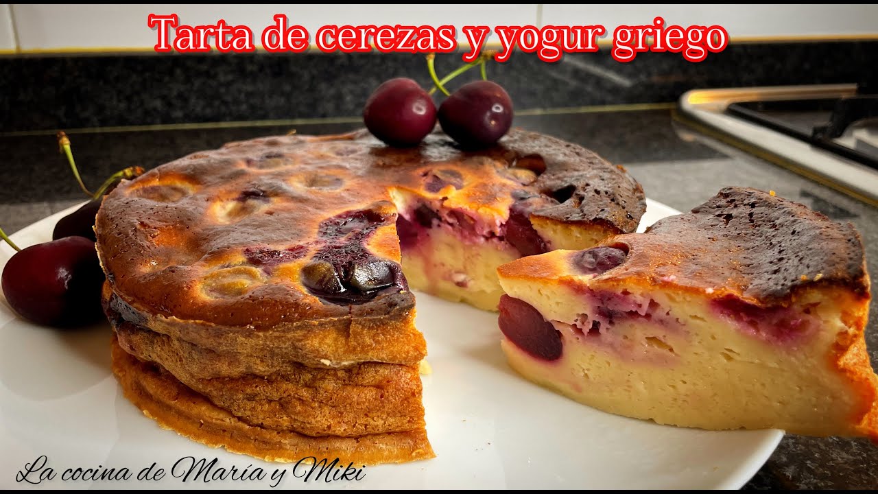 TARTA DE CEREZAS Y YOGUR GRIEGO | En Airfryer