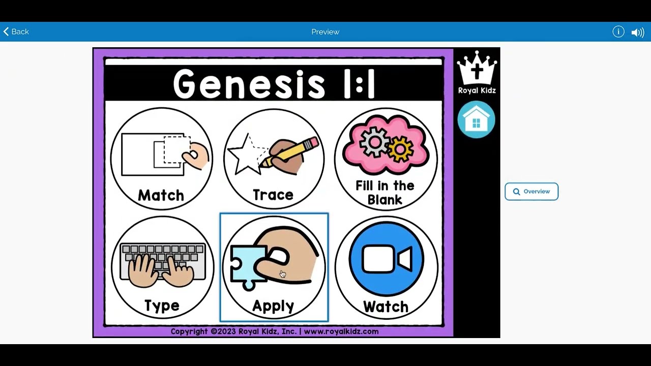 Bible Verse: Genesis 1:1 - KidsMin - Special Needs Ministry - ASL (American Sign Language)