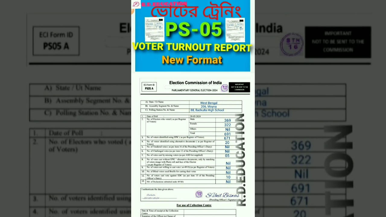 PS 05 -Voter Turnout Report (New Format)