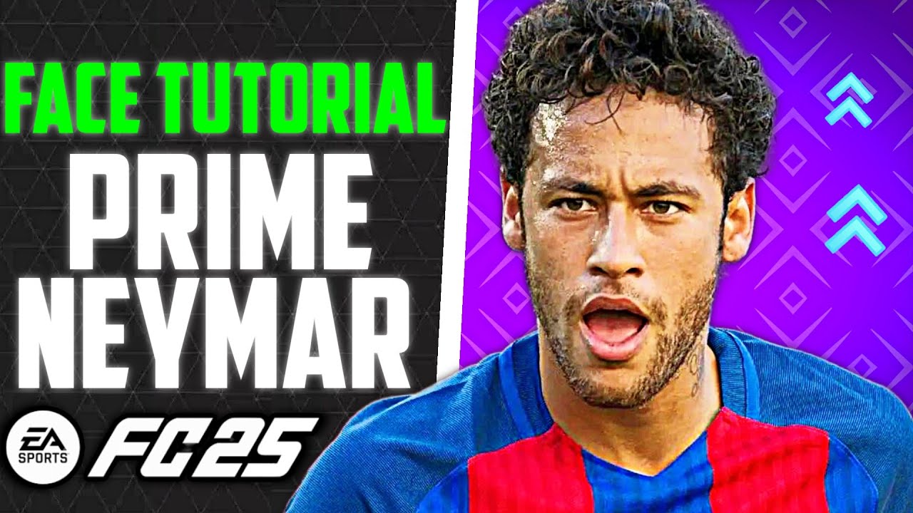 How to make Prime NEYMAR JR in EA FC 25 - Pro Clubs/Career Mode Face Creation