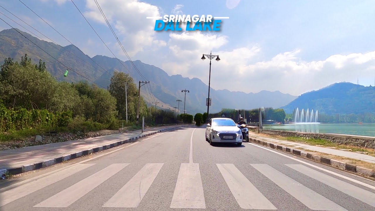 Srinagar Smart City - 4K | Boulevard Rd, Dal Lake | Kashmir Tour 2023