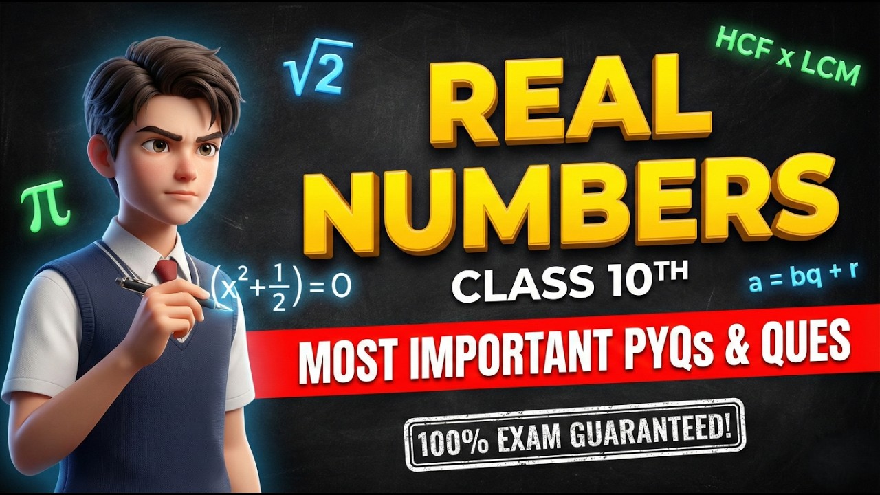 Real Numbers Class 10 | Ye Questions Pakka Aayenge!🔥 Most Important PYQs#boardexam2026 #cbseclass10