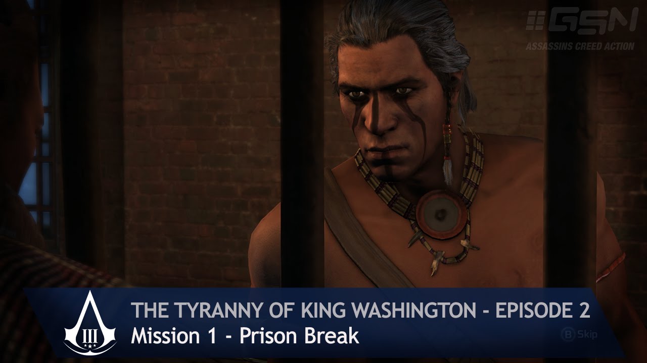 Assassin's Creed 3 - The Tyranny of King Washington - Mission 1: Prison Break (100% Sync)