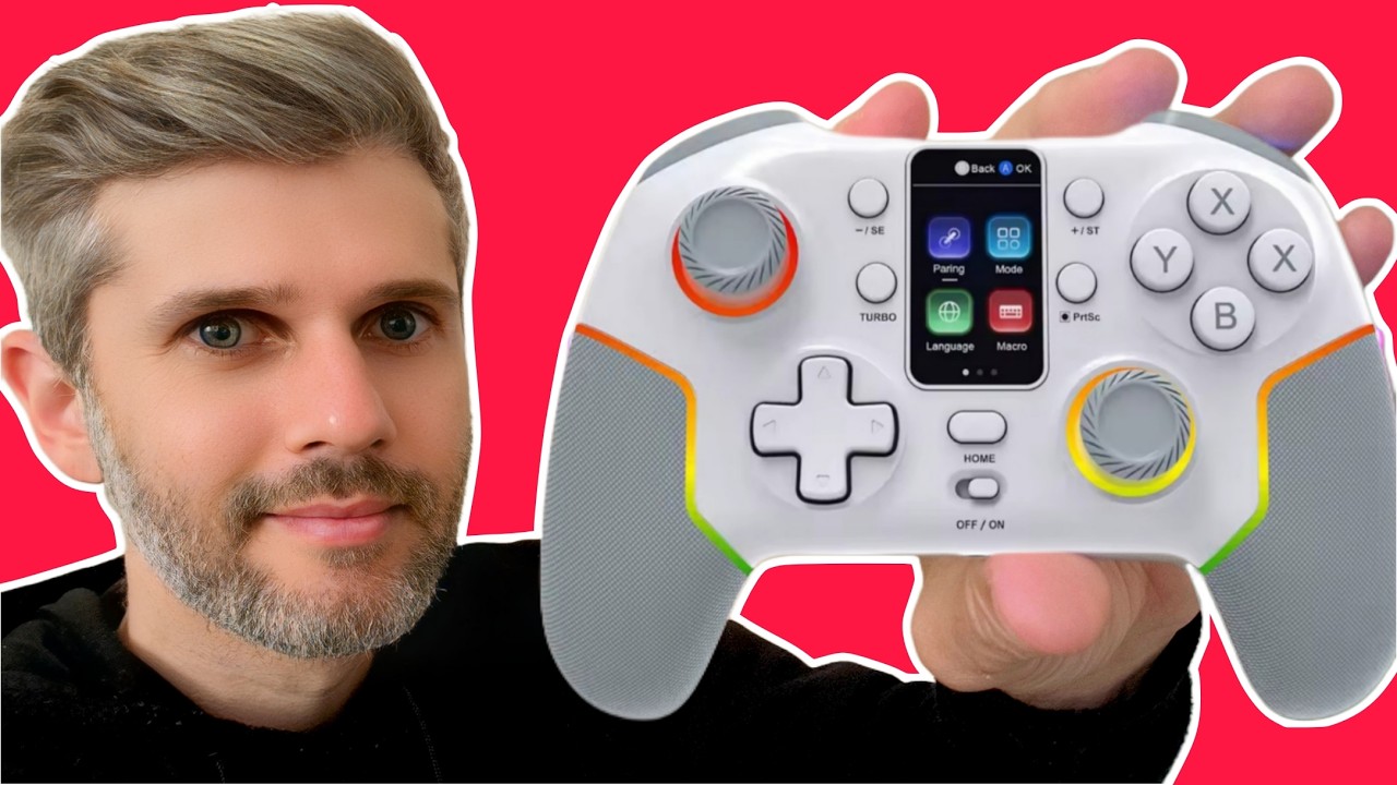 🎮 Gamepad STK-7052P com Tela Inteligente  Unboxing + Primeiras Impressões