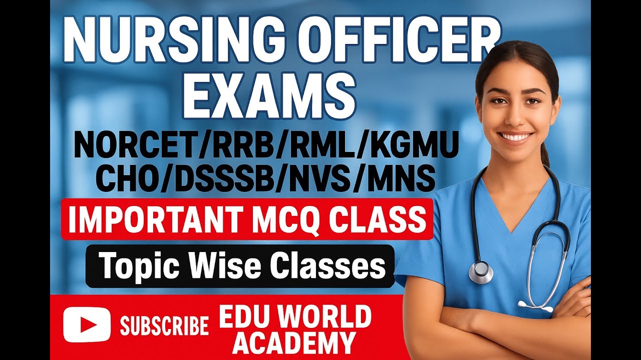 RRB/KGMU/PGI/NORCET/SGPGI MCQ CLASS #175    #mcq #btscstaffnurse#nursing#norcetmcq #nursingexam