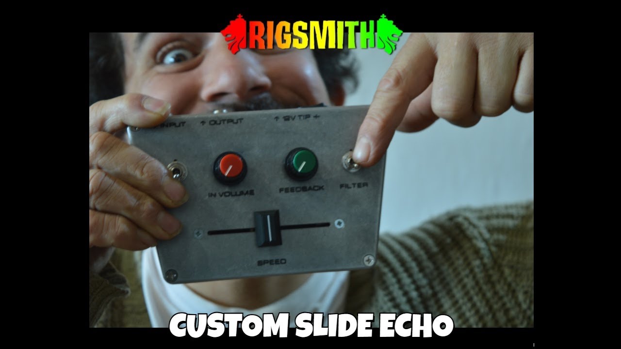 Rigsmith bespoke reggae dub slide echo. Demo and testing. HH slide echo style