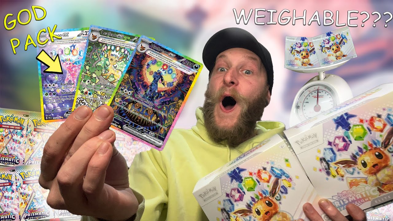 are prismatic evolutions ETBs weighable!(DEMI GOD PACK PULLED!!)