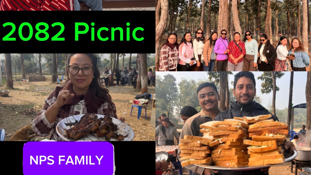 Picnic and unexpected birthday😊😊🎉🎂cake chai Babal thiyo😂😂