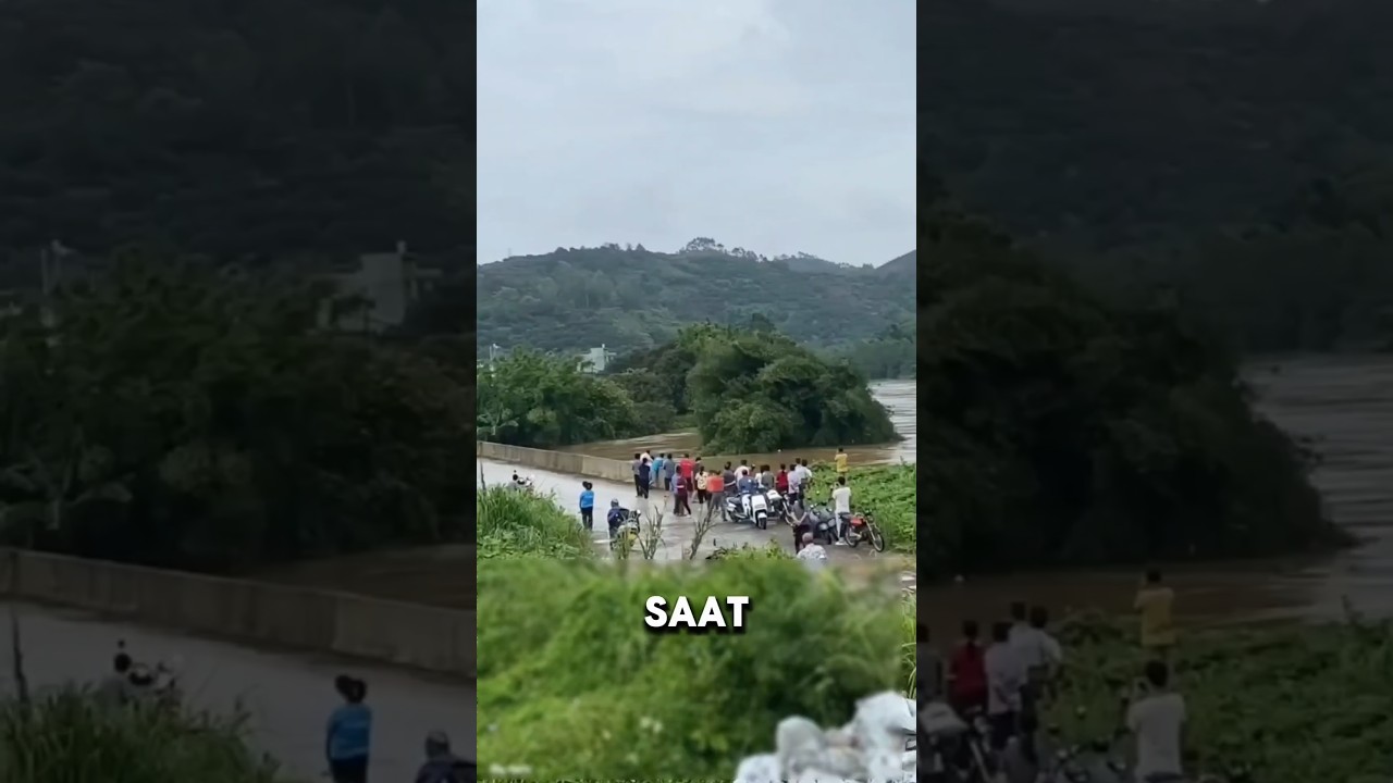 KEJADIAN MENGERIKAN SAAT AIR MELUAP❗#videoviral #seram #banjir