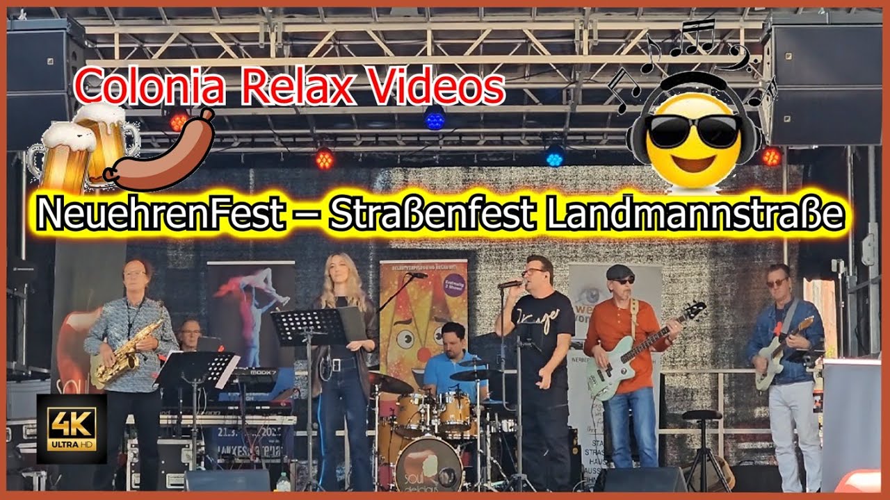 Stra&szlig;enfest Landmannstra&szlig;e K&ouml;ln / Cologne Neuehrenfeld 2024 Rundgang [4K]