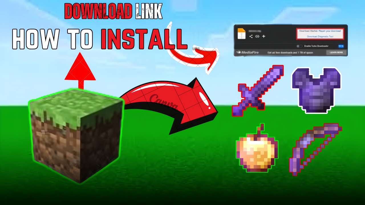 HOW TO DOWNLOAD MINECRAFT BUT DIRT DROPS OP ITEMS MOD