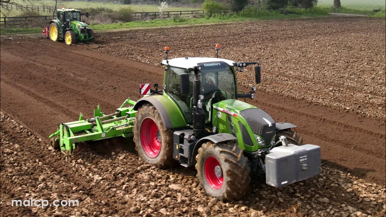 4k Ward Farms bed forming for onions to be planted in Blaxhall