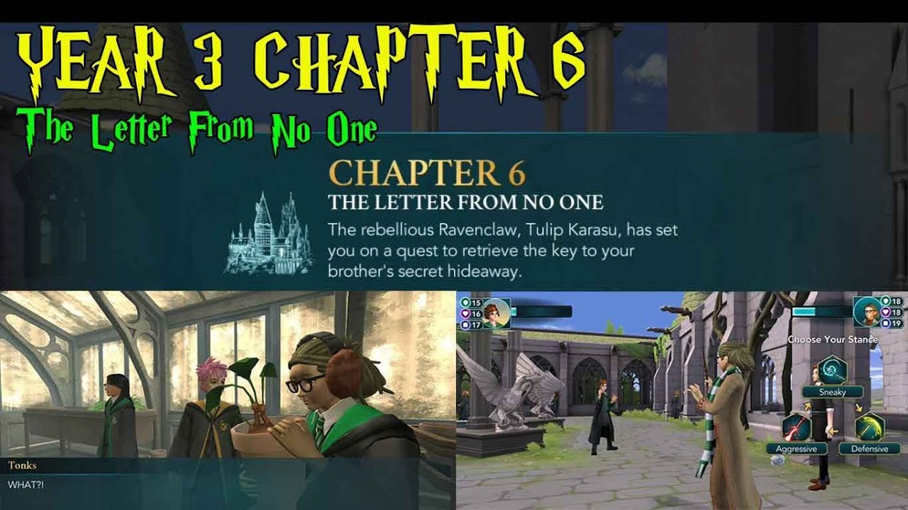 Harry Potter Hogwarts Mystery Year 3 Chapter 6 The Letter From No One Gameplay