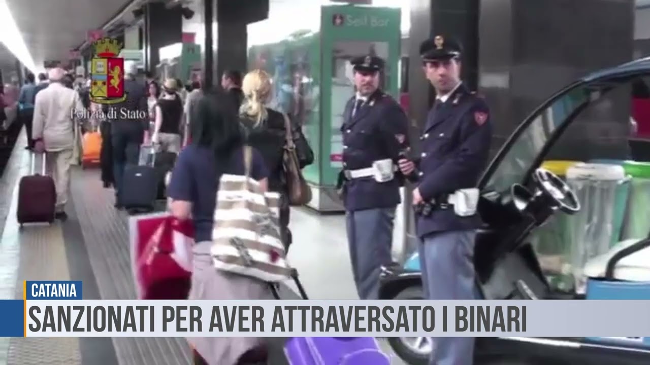 Catania: Sanzionati per aver attraversato i binari