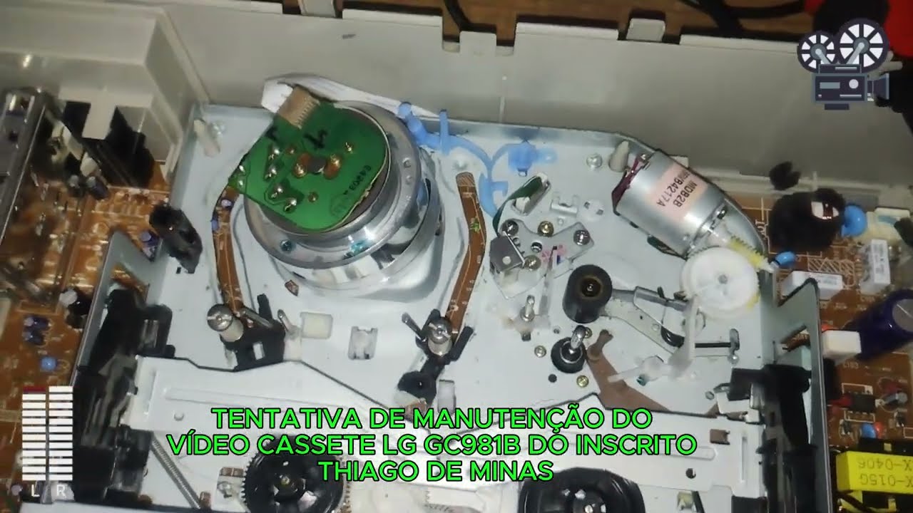 TENTATIVA DE MANUTENÇÃO DO VÍDEO CASSETE LG GC-981B DO INSCRITO DO CANAL #casadovintagepaulohefko