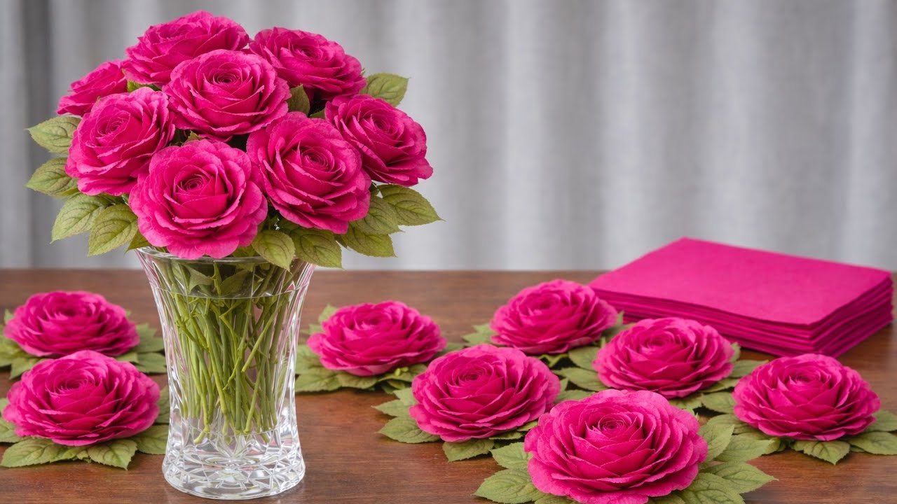 how to make flower from paper