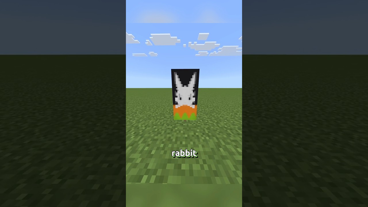Rabbit Banner Design In Minecraft #minecraft #gaming #cool #foryou #minecraftbanner