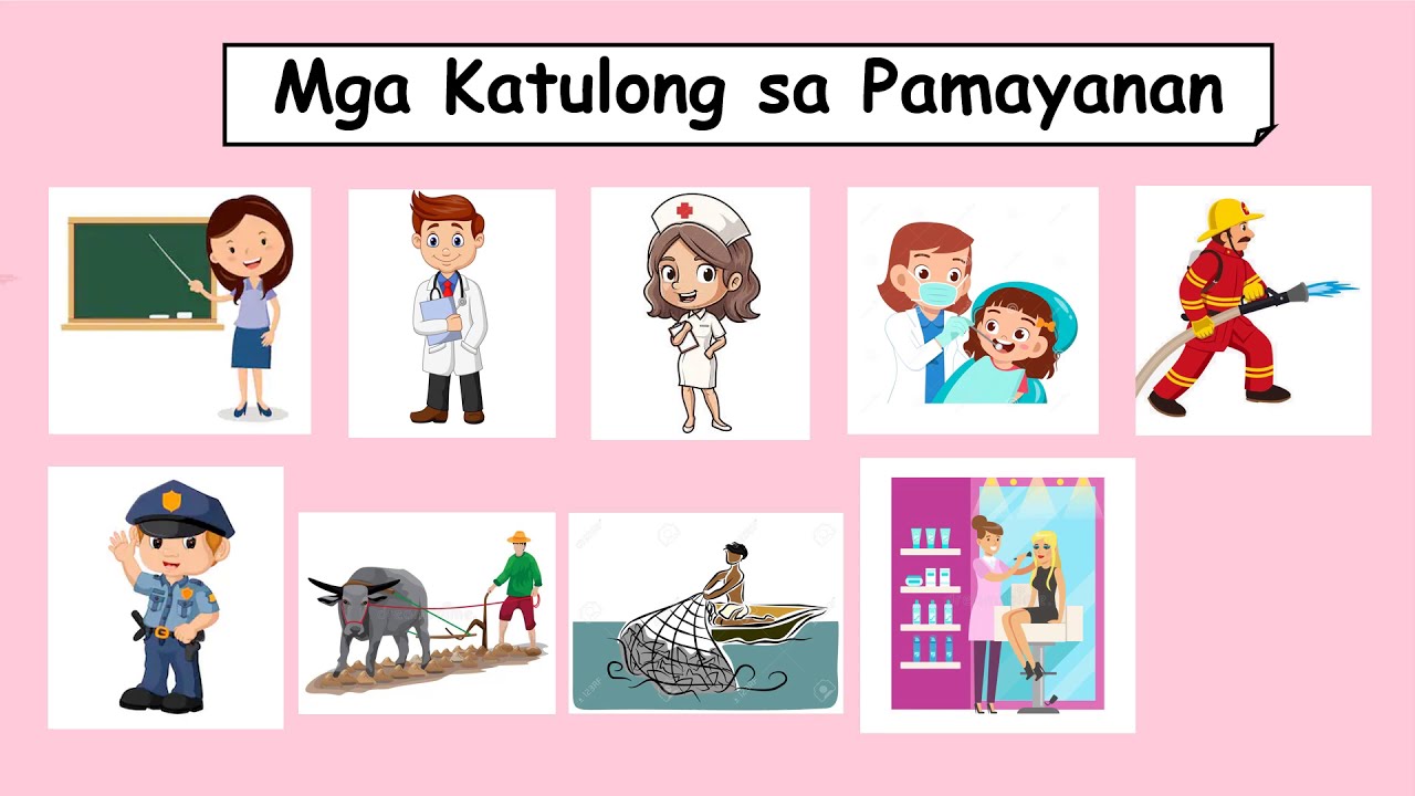 Mga Katulong sa Pamayanan / Mga Kaibigang Manggagawa (Part 1) | Teacher Bunny