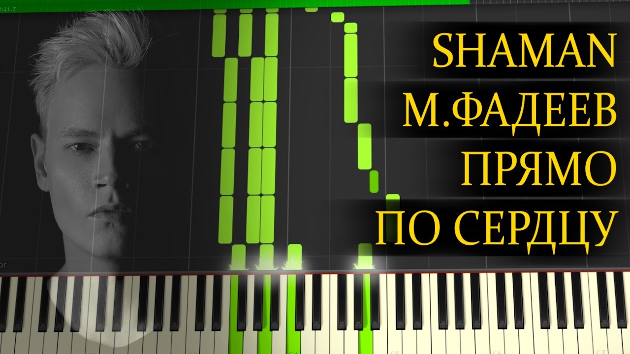 Shaman & М.Фадеев - Прямо По Сердцу (Piano Cover Synthesia)